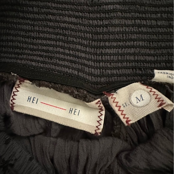 Hei Hei Anthropologie Gray geometric Pattern harem Pants Medium unique comfy - Picture 6 of 10